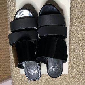 Shelly London Black Slide Sandal